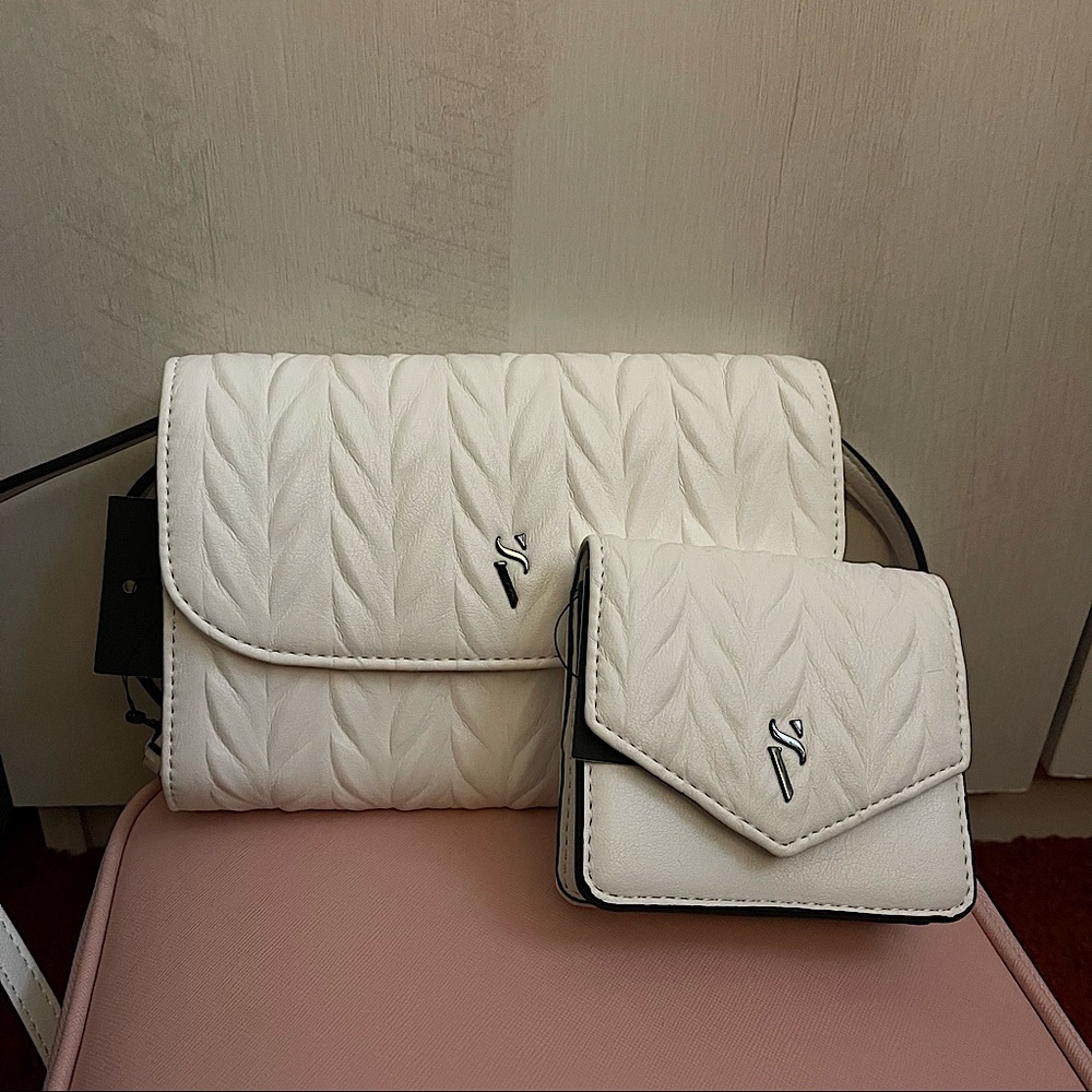 Victoria’s Secret white cross body w/ wallet